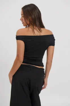 Belle Lace Top Black